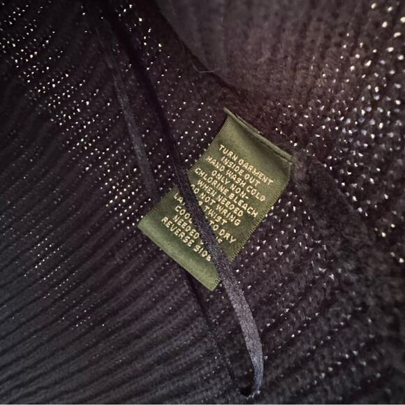 Lauren by Ralph Lauren navy boatneck short sleeve sweater size medium - Picture 5 of 6